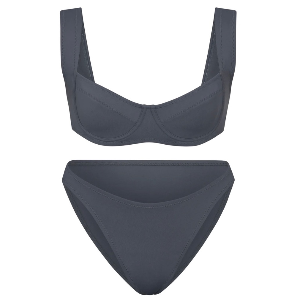 Skims Gunmetal Shaping Swim Bikini
